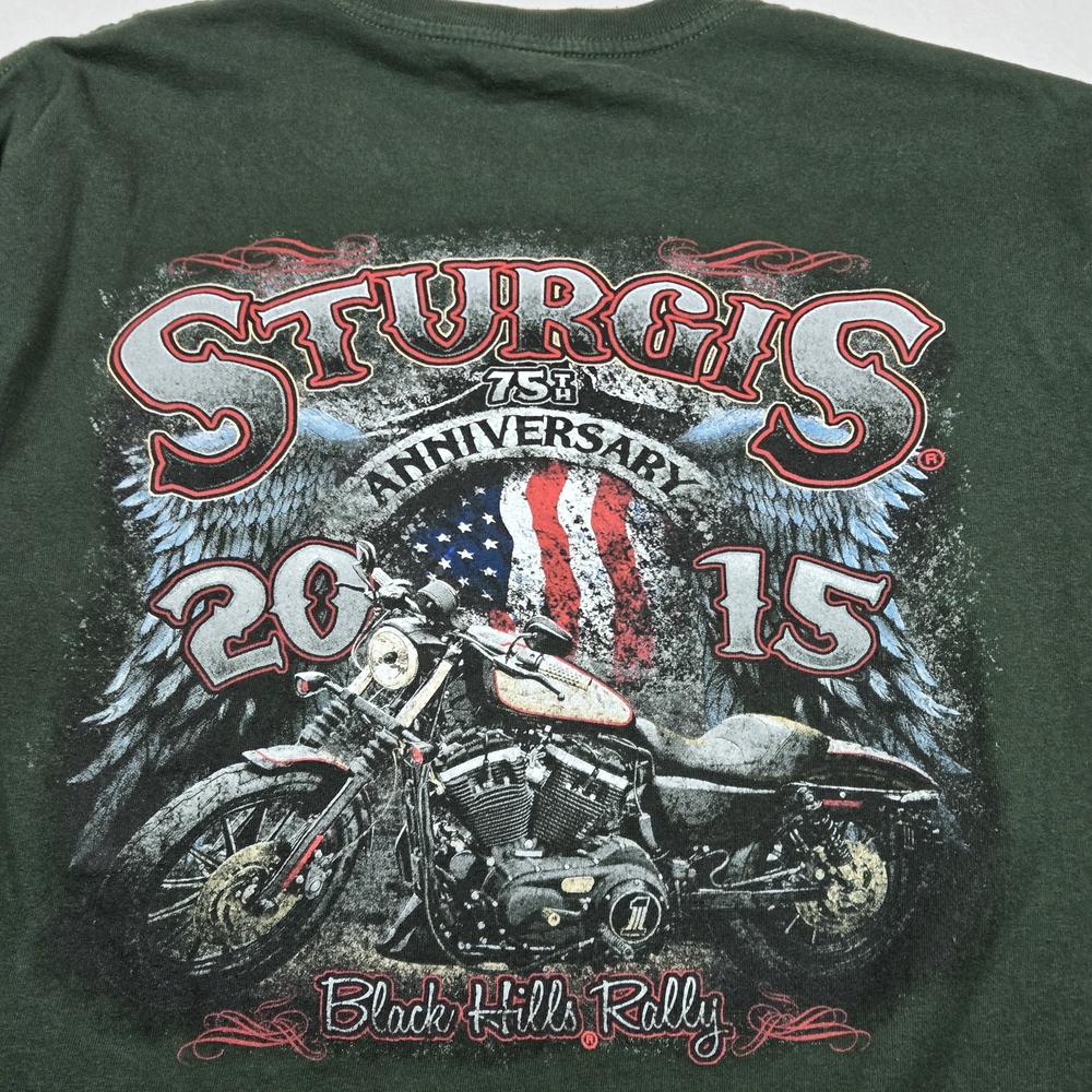Keya USA Sturgis 2015 75th Harley Davidson Biker Black Hills Rally Large